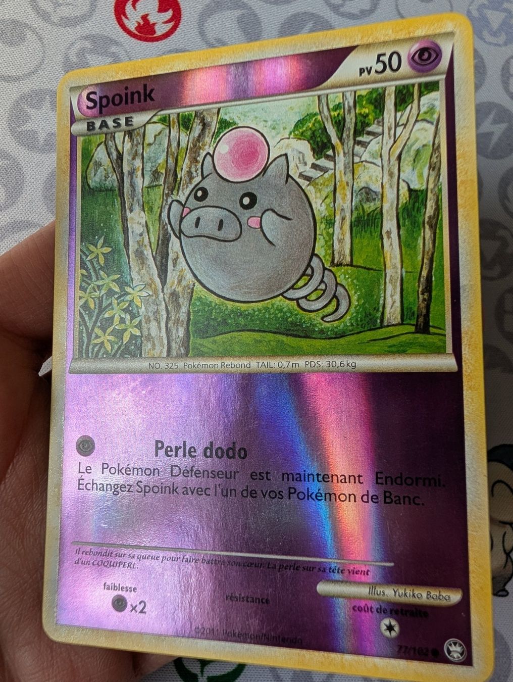 Pokémon Carte collezionabili: Carte Pokémon FR Spoink reverse de Triomphe – Nuovo (secondo la descrizione) da Thônex venduto da Janadel 1