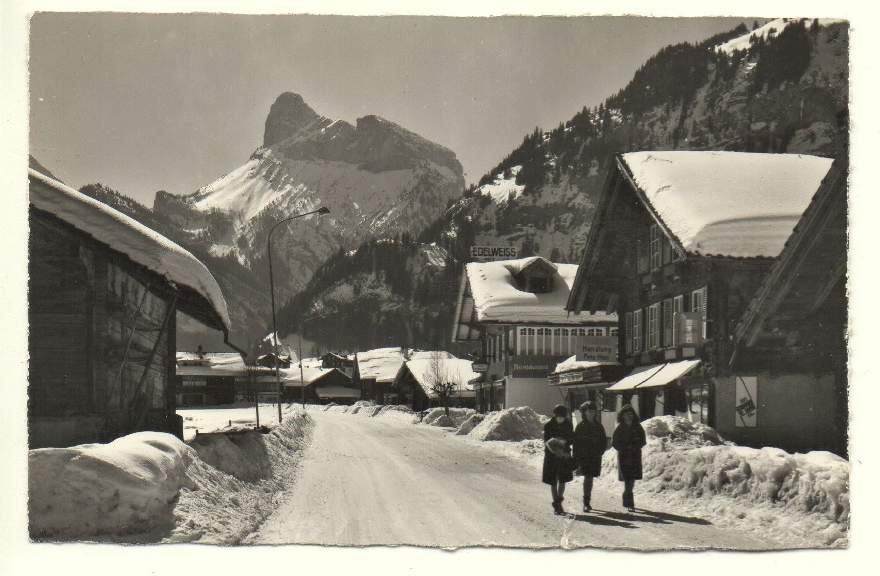 Cartoline postali: KANDERSTEG Handlung Fritz Han – Usato da Jona venduto da philajona