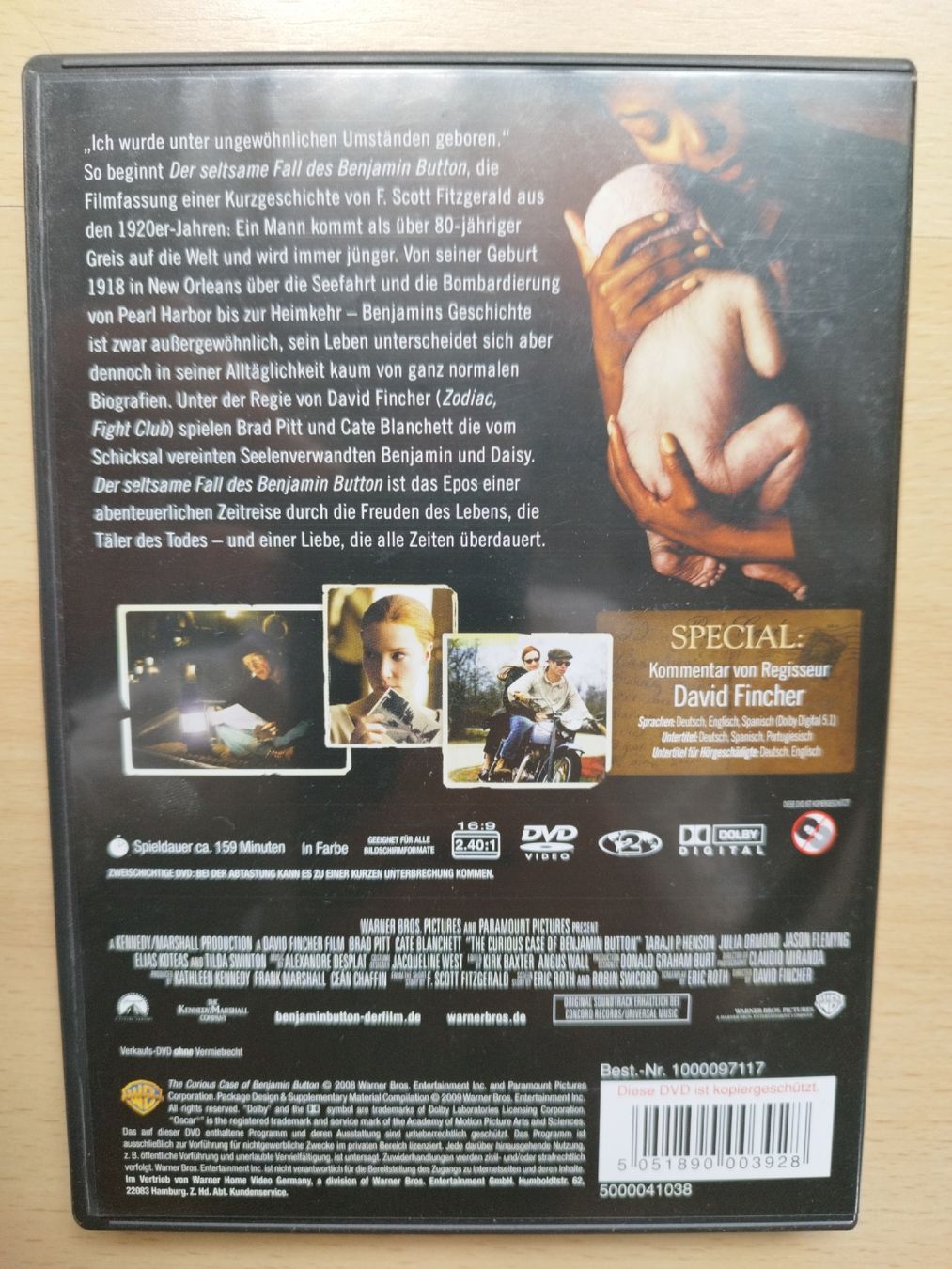 Alle DVDs: Der seltsame Fall des Benjamin Button - DVD - mit Brad Pitt! – Gebraucht aus Rhäzüns von Badihuelsa 1