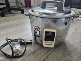National Reiskocher mit Warmhaltefunktion Chrom poliert