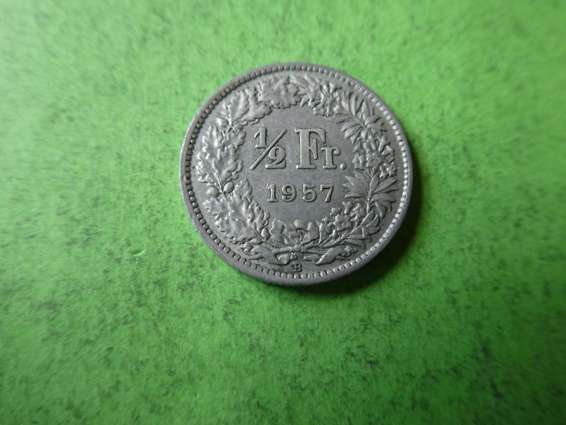 Tutti le monete: Schweiz 1957 1/2 Franken - Silber – Usato da Hinterforst venduto da Rohusri