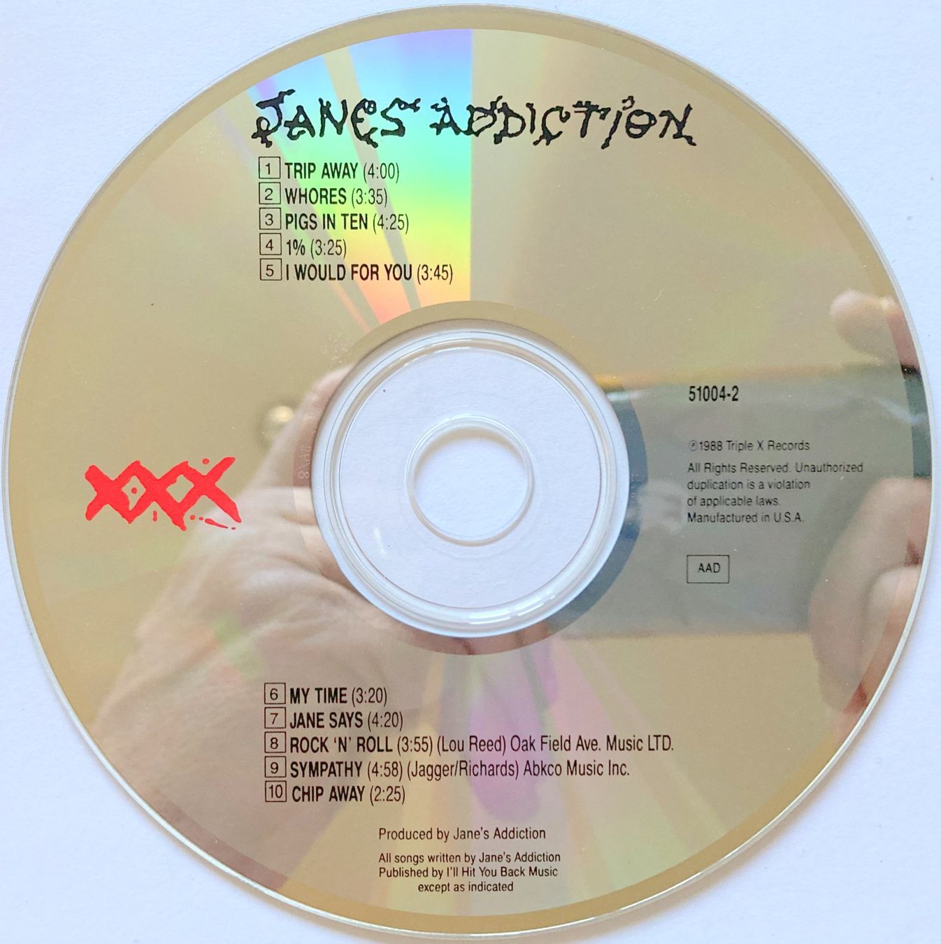 CD: JANE'S ADDICTION - S/T – Usato da Bottens venduto da hotter-than-hell 2
