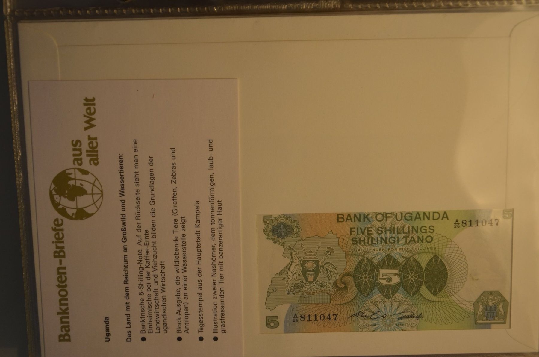 Banknoten: Banknotenbrief Uganda 1983 – Neu (gemäss Beschreibung) aus Wetzikon ZH von bausie 1