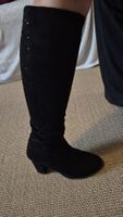 Winterstiefel Schwarz mit Absatz, Grösse 38, Top Zustand!