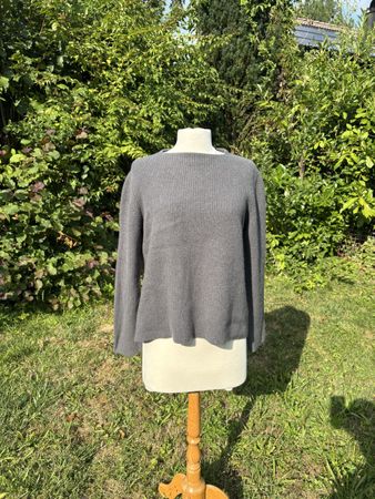 Pullover Guler grau guter Zustand Damenmode
