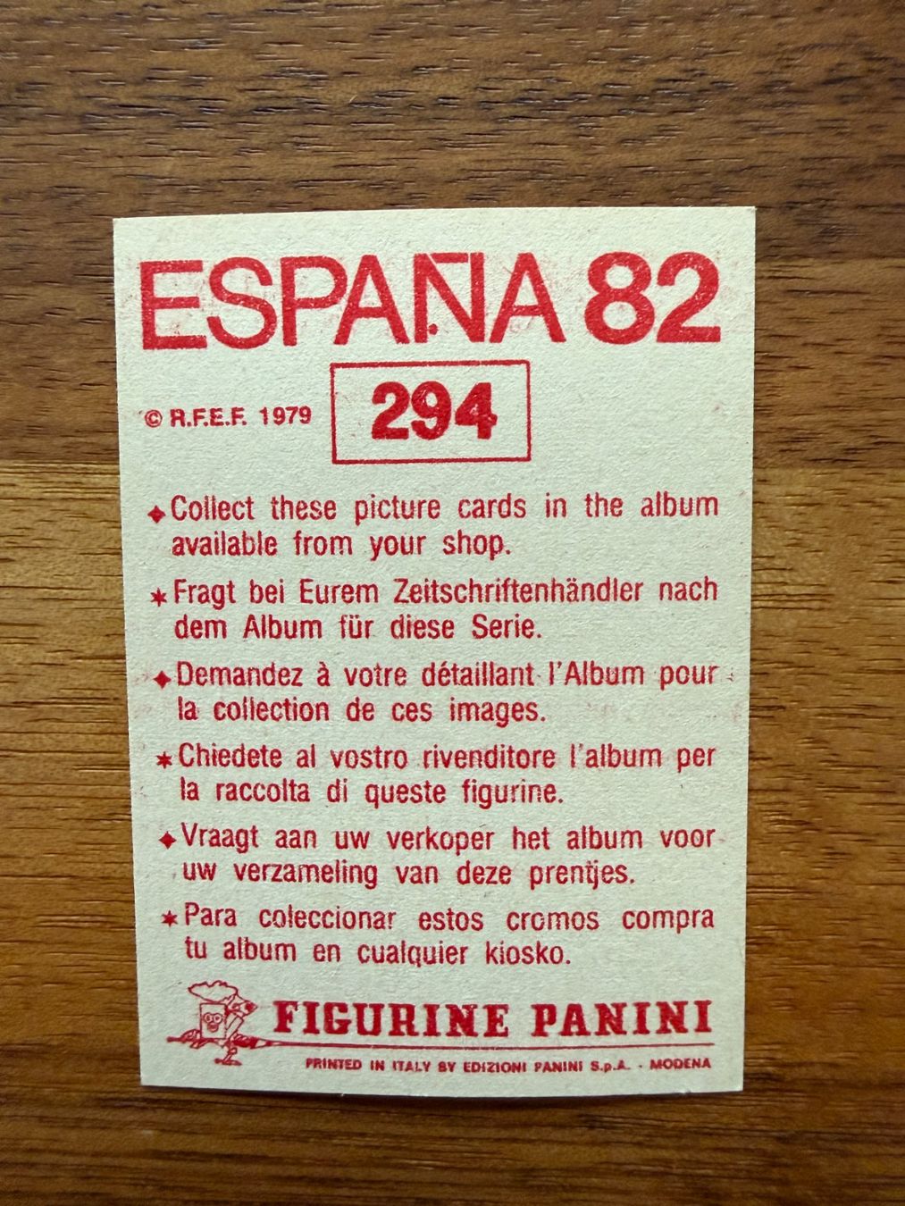 Panini Cartes à collectionner: Panini WM Spanien 82 - Nr. 294 Luis Arconada – D'occasion à Lyss par Louuurs 1
