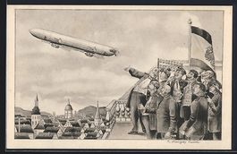 Die erste Luft-Personenpost, Soldaten be