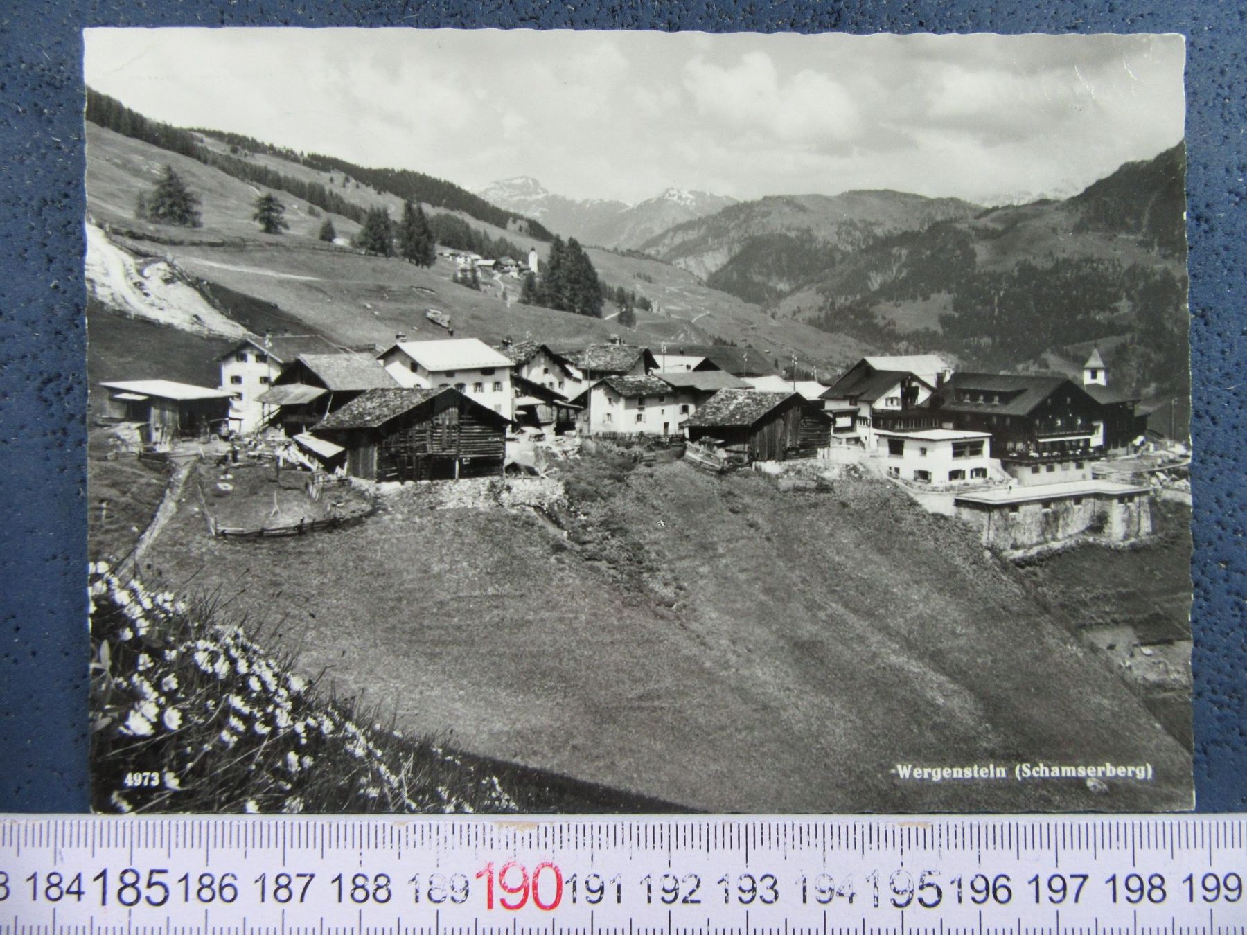 Cartoline postali: WERGENSTEIN SCHAMSERBERG GR AK 1977 – Usato da Ettingen venduto da Hausi4711