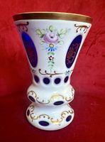 antike böhmische Übergangs/ Vase 14.5cm ✨Top Zustand!