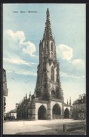 AK Bern, Blick zum Münster, 1912