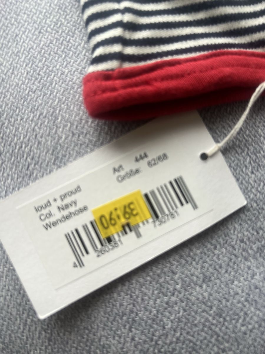 Loud Proud Hosen: Wendehose 100% bio 62/68 – Neu und originalverpackt aus Triesen von Yellow1818 1