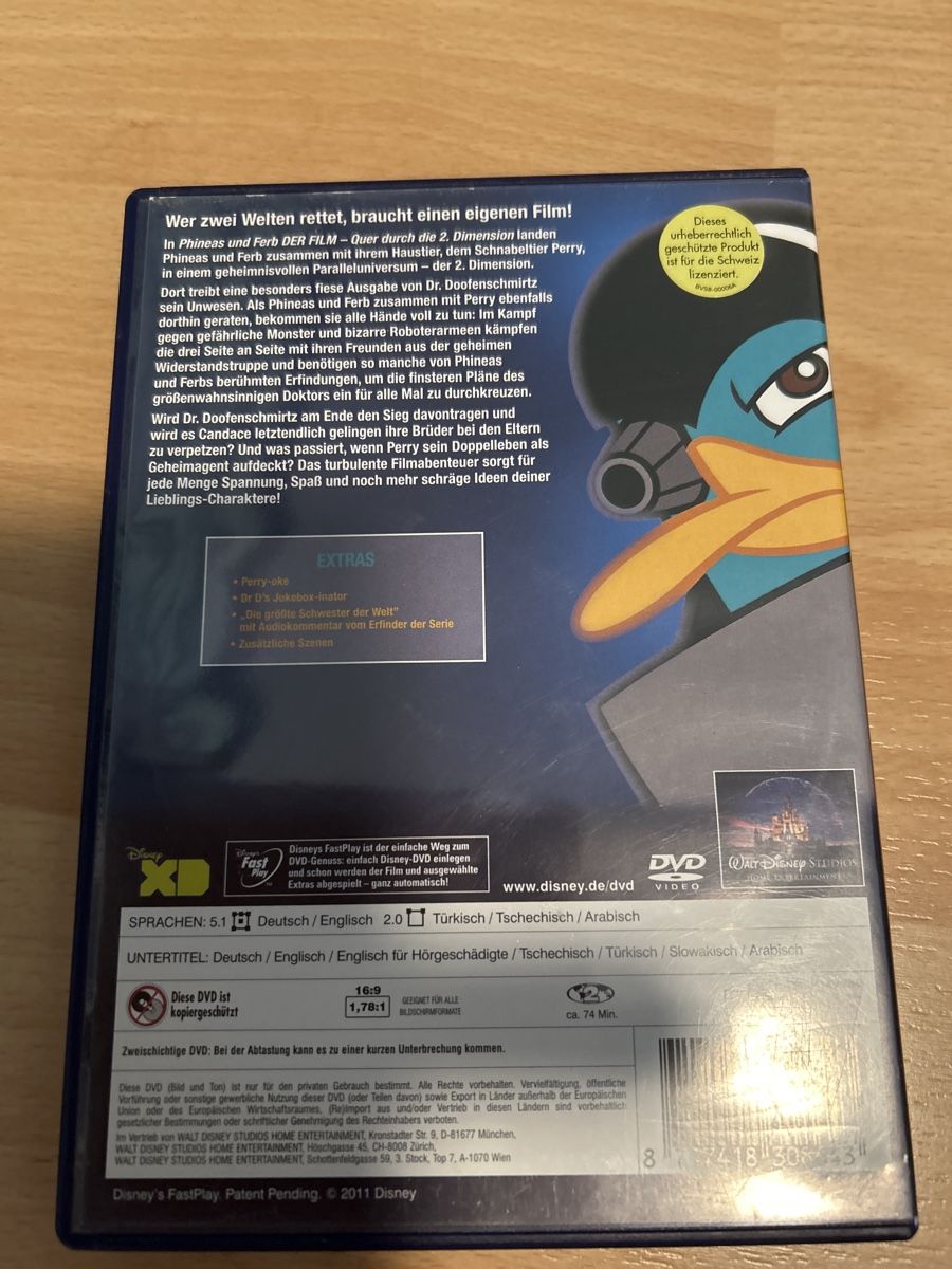 Tutti i DVDs: DVD- Phineas und Ferb Der Film – Usato da Kreuzlingen venduto da jamie45 1
