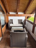 Gartenmöbel Set Rattan Optik 3-teilig guter Zustand