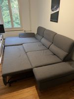 Ecksofa grau mit Schlaffunktion