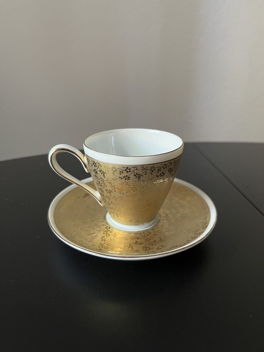 Tassen: Espresso Tasse Gold – Gebraucht aus Zürich von Nowstalgia 3