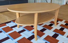 Couchtisch, oval, skandinavisch