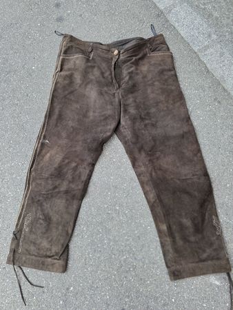 Lederhose Maddox Country braun Grösse 48 gebraucht