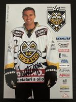 HC Lugano Sandro Bertaggia signiert