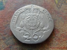 ROYAUME-UNI  20 Pence  1983