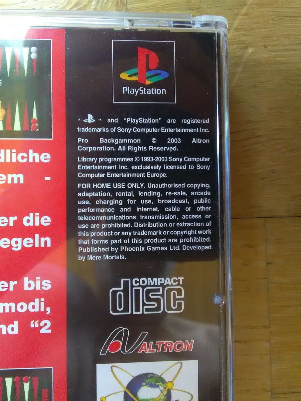 Sony Spiele: Pro Backgammon          (PS-1) – Gebraucht aus St. Gallen von elk2021 3