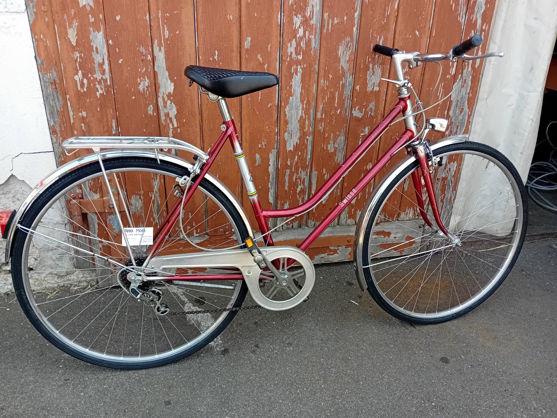 Swiss Velos: Damenvelo rot – Gebraucht aus Wegenstetten von 1000er