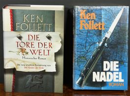 2 x Ken Follett: "Die Tore der Welt und "Die Nadel" gebunden