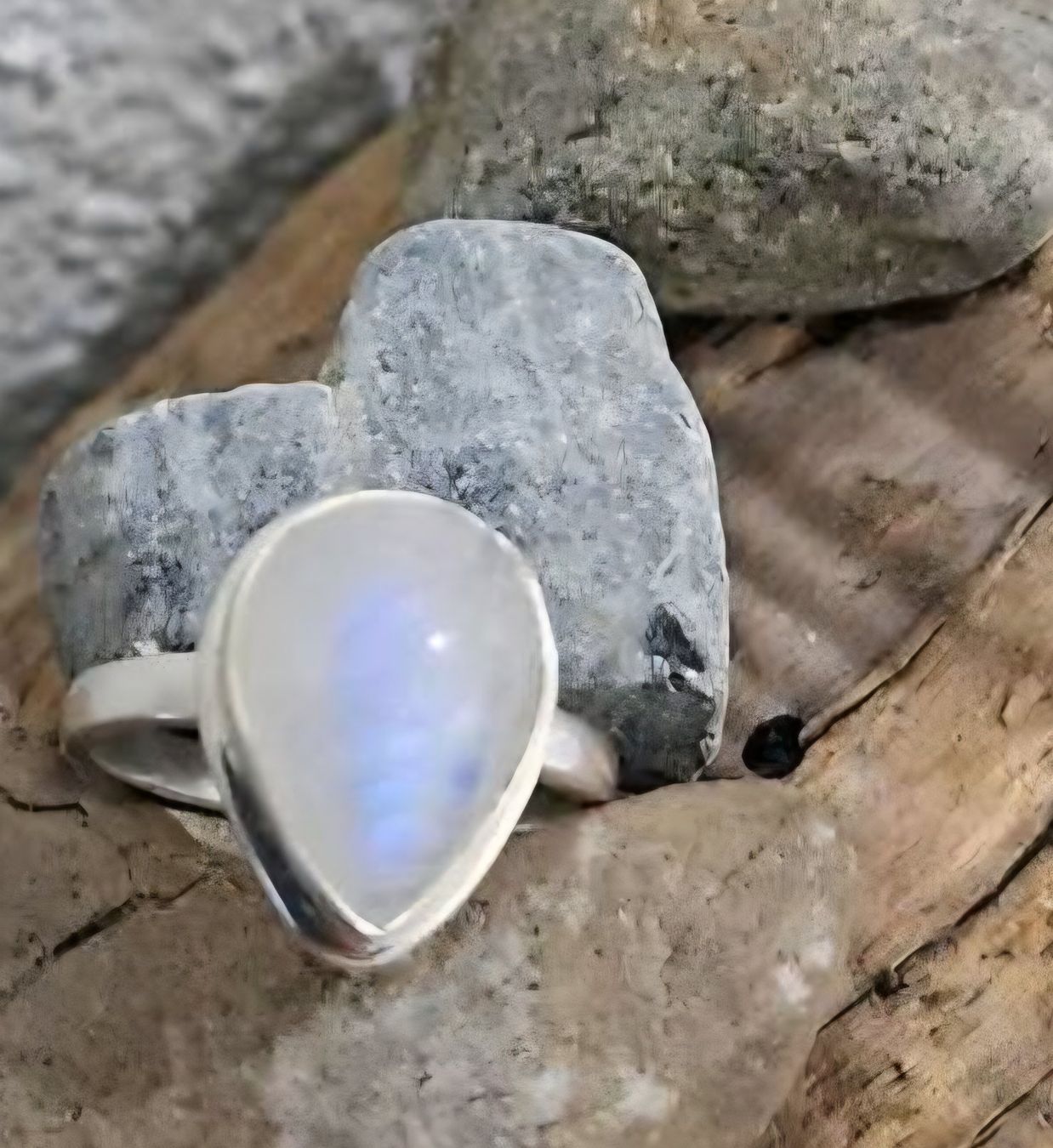 Ringe: neuer Silberring mit Mondstein Grösse 58 – Neu (gemäss Beschreibung) aus Kerns von Wichtel13 1