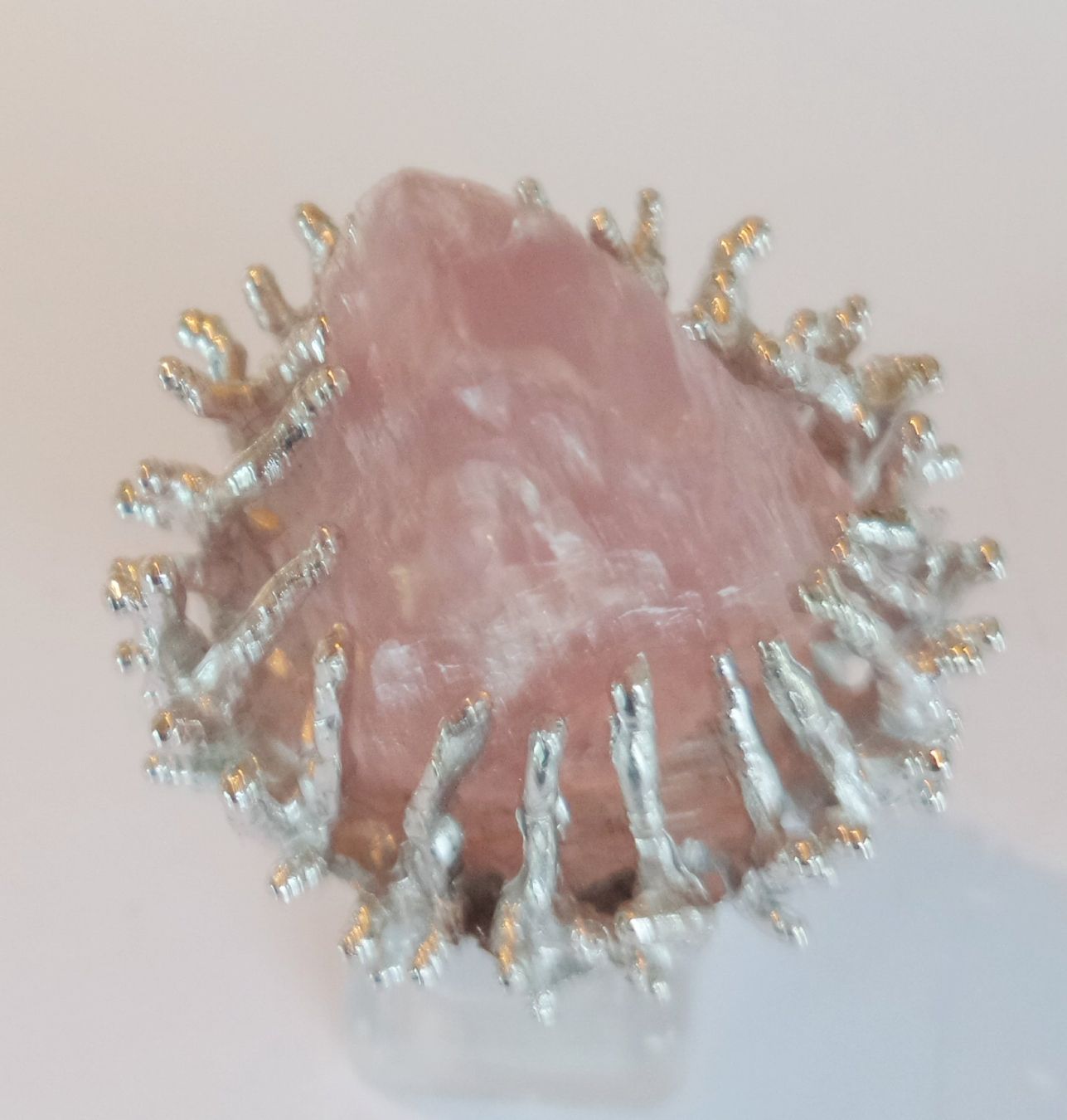 Anelli: Ungeschliffener Rosenquarz Ring – Nuovo (secondo la descrizione) da Zürich venduto da benedikt12 5