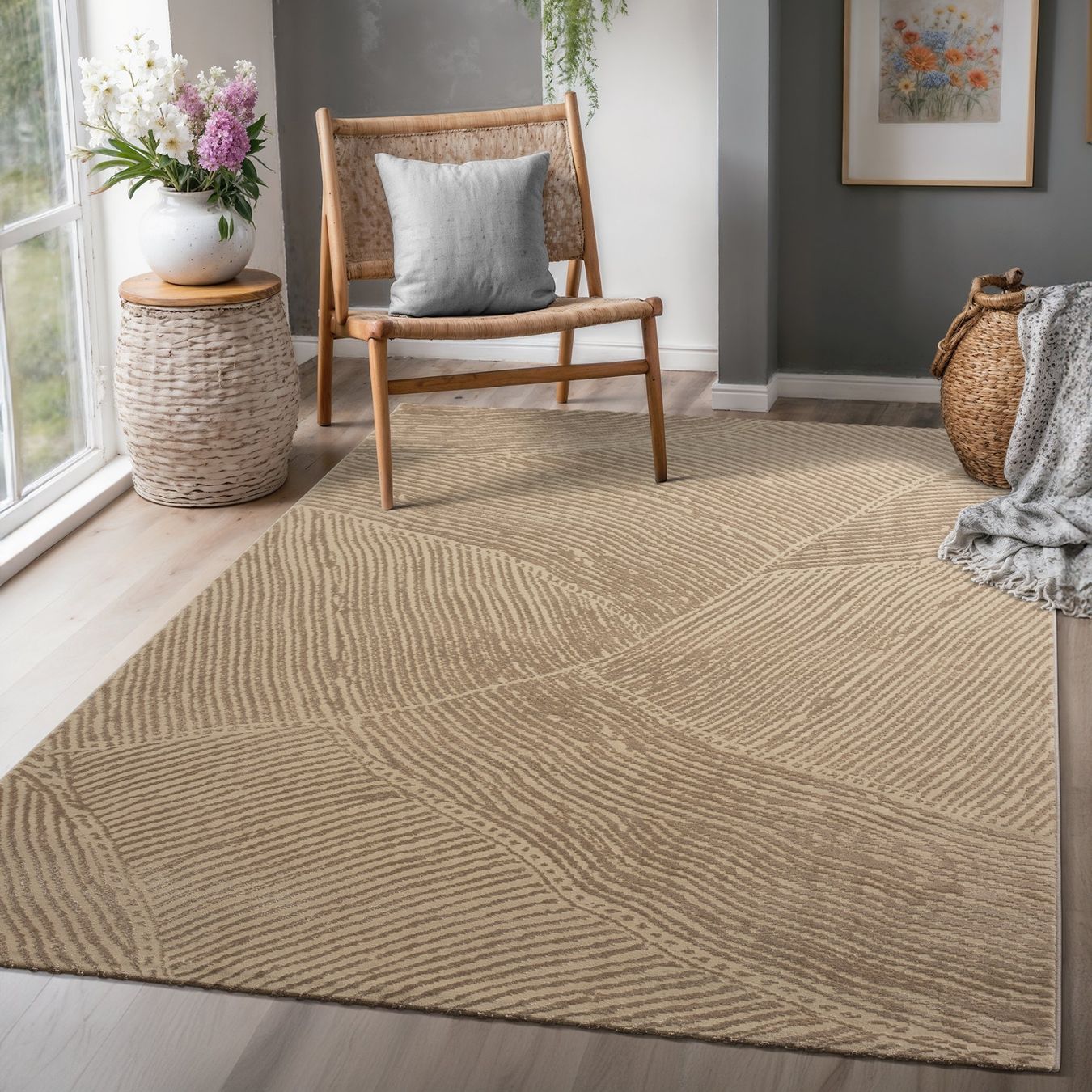 Tappeti: Moderner Teppich, abstraktes Muster, Wohnzimmer 160x220cm – Nuovo e nell'imballaggio originale da Reinach AG venduto da carpethouse