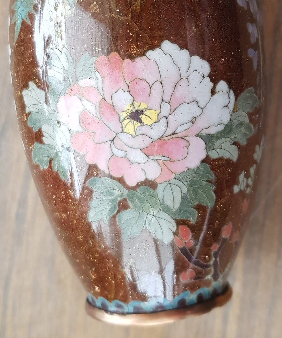 Vasen & Gefässe: Vase Japan antik Emaille Cloisonneé – Gebraucht aus Mörschwil von antiksalon21 7