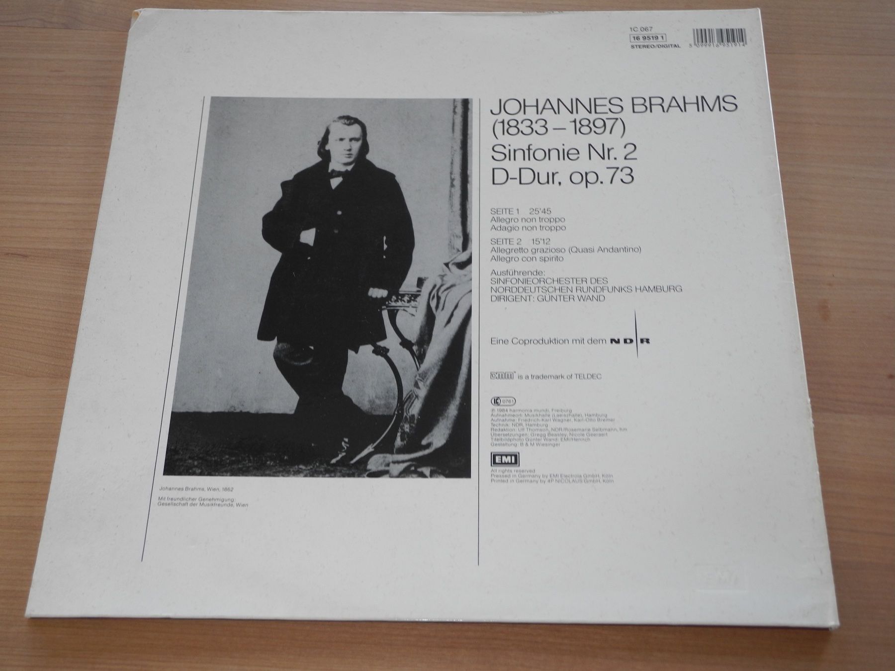 Dischi in vinile: BRAHMS: SINFONIE NR 2 - GÜNTER WAND - HM – Nuovo (secondo la descrizione) da Fahrwangen venduto da Swirl2 3