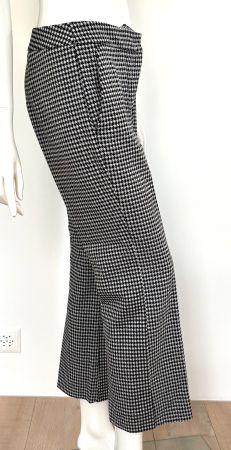 IBLUES Hose Viskose schwarz/weiss Hahnentritt - EU 36