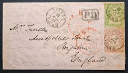 Strubelbrief Luzern - Brighton (UK) 24F & 26A Hotelstempel