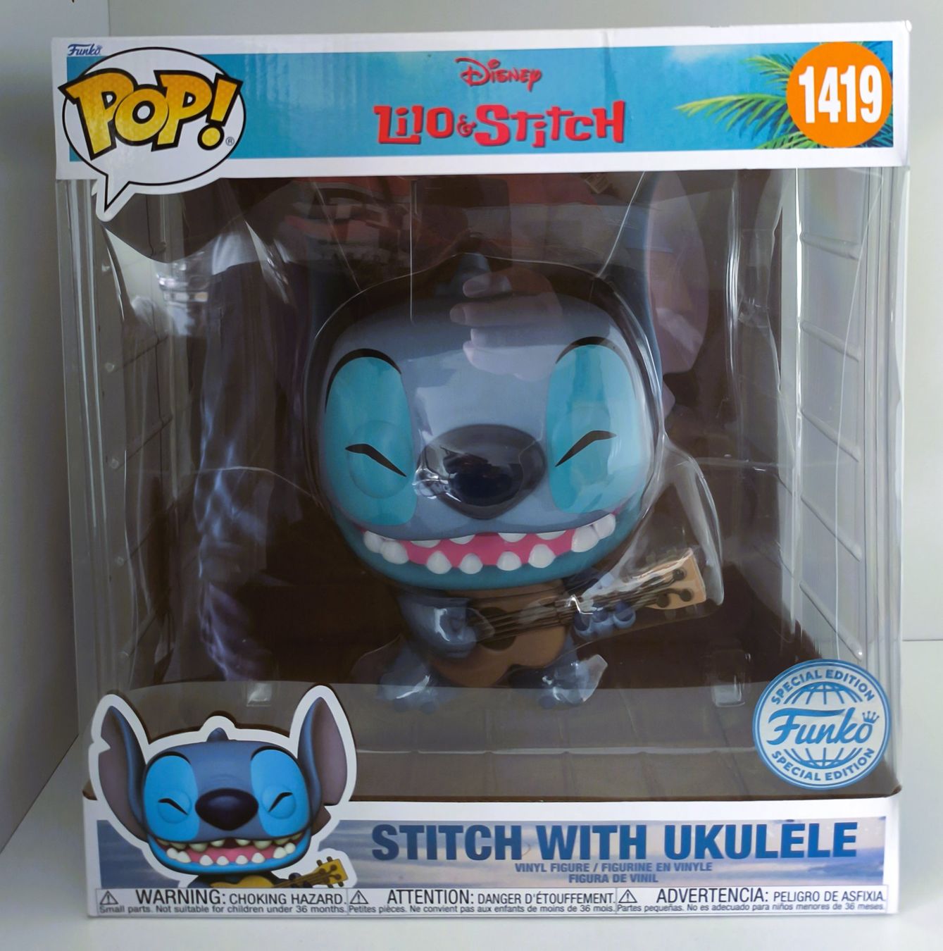 Funko Statuette: JUMBO Funko 1419 Stitch with Ukulele 25cm / Special Edition – Nuovo e nell'imballaggio originale da Muttenz venduto da hak_dsk9 1