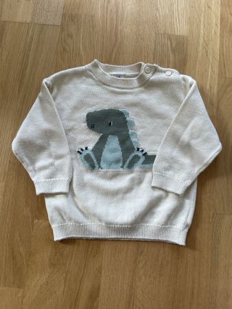H&M Baby Pullover Dino Gr. 74 Top Zustand