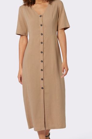 Leinenkleid von Collection L – Gr. 22 Kurzgröße wie neu 👗