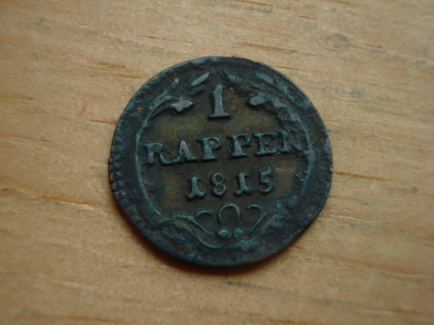 Alle Münzen: (H5) Schwyz Rappen 1815 – Gebraucht aus Erlach von Net-Coins