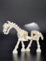 Lego Castle Pferd skeletal weiss