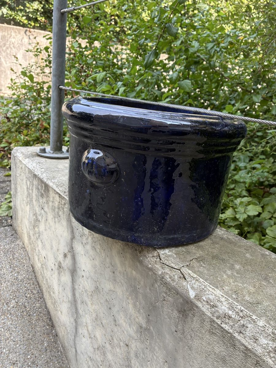 Blumentöpfe: Blumentopf blau guter Zustand – Gebraucht aus Cham von centuno75 2