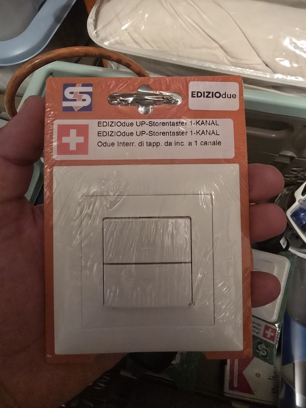 Schalter: up-Storentaster 1- Kanal – Neu und originalverpackt aus Menziken von bilo.09.