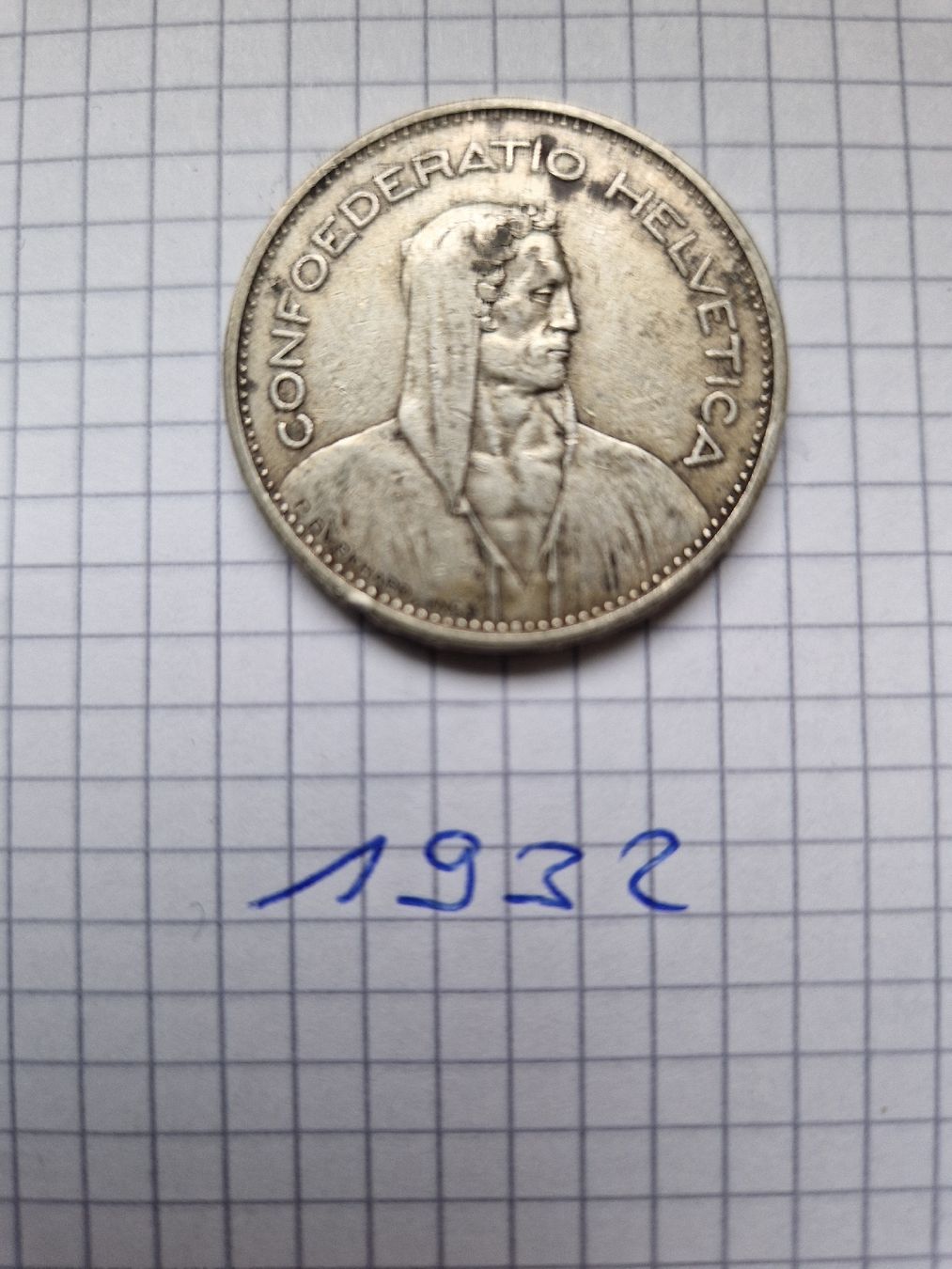 Tutti le monete: 5 Franken 1932, siber – Usato da Alterswil FR venduto da Paseo0 1