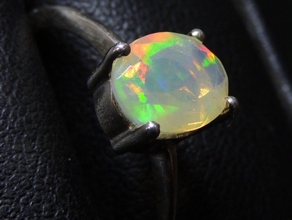 Anelli: Äthiopischer facettierter Opal Silber 925 Fingerring – Nuovo (secondo la descrizione) da Waldenburg venduto da schaller707 2