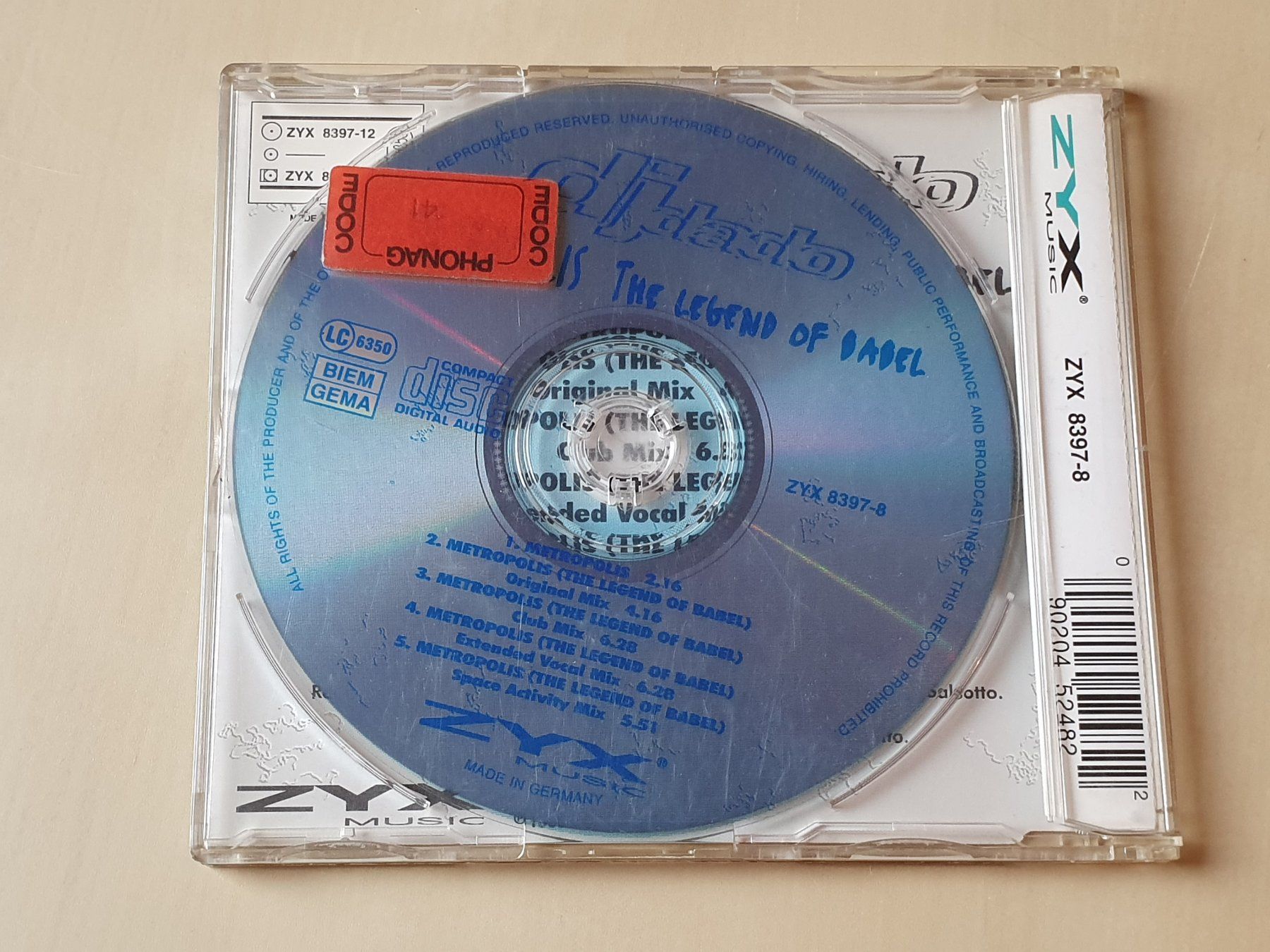 CDs: DJ Dado Metropolis – D'occasion à Stansstad par collectorsshop 1