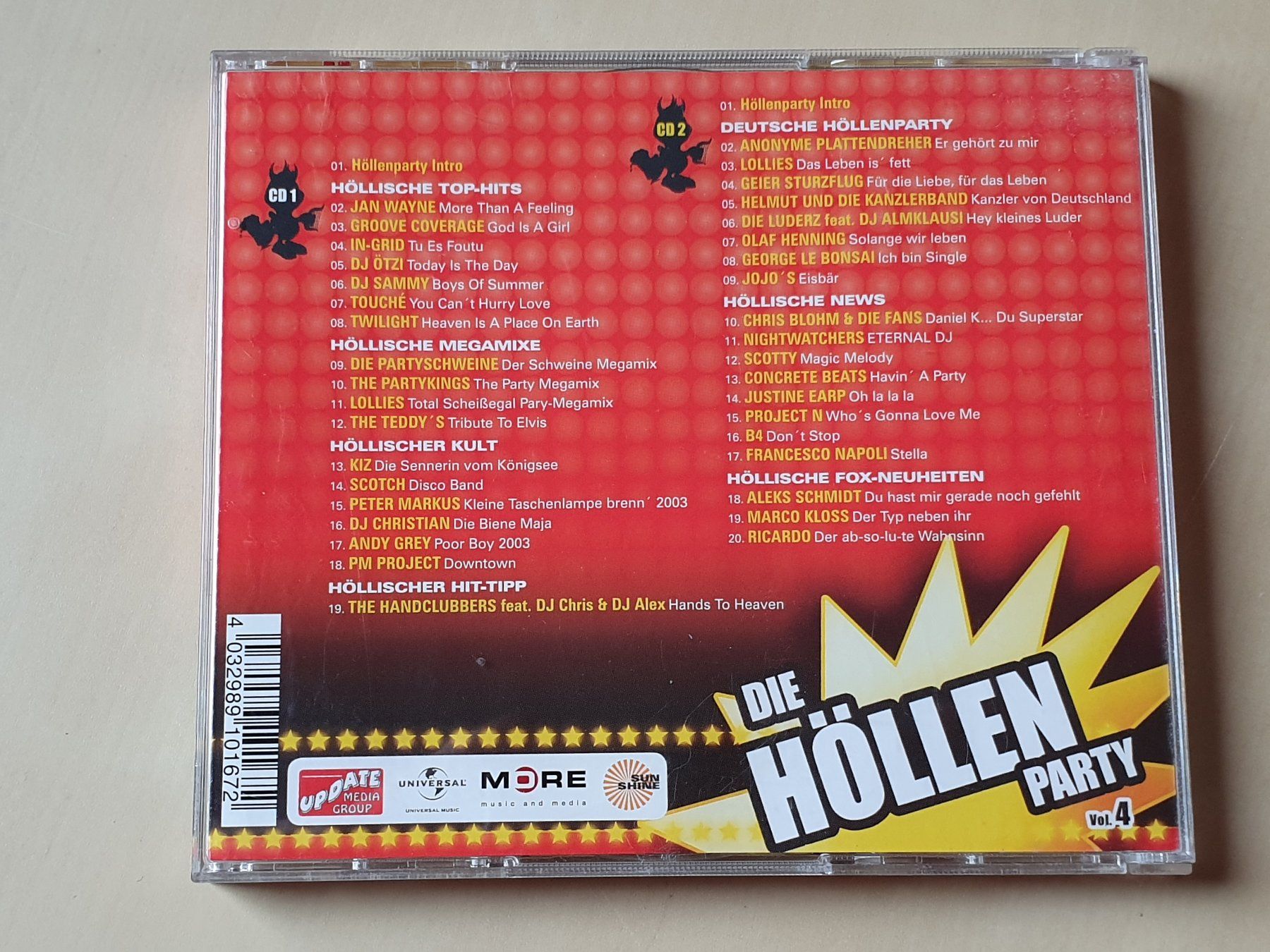 CD: die Höllen Party Vol. 4 – Usato da Stansstad venduto da collectorsshop 1