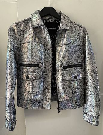 Giacca Desigual Argento Metallizzato "Londres"  Taglia S