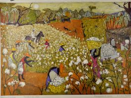 Schulwandbild "Baumwollplantage" von Marco Richterich #engel