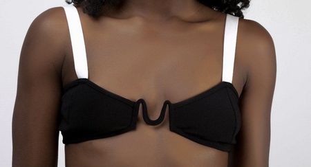 Schwarz /weiss BH mit Bügel, Grösse S - Sommer-Musthave!