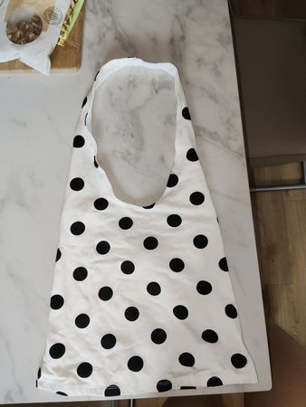 polkadots Top schwarz Punkte neu S/XS