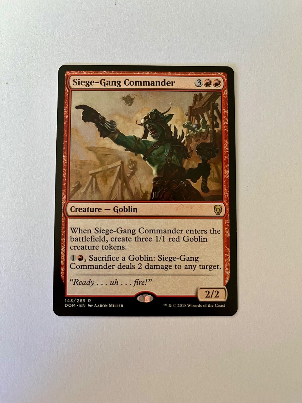 Magic The Gathering Carte collezionabili: MTG - Siege Gang Commander - Dominaria - EN – Usato da Wangen an der Aare venduto da SG94