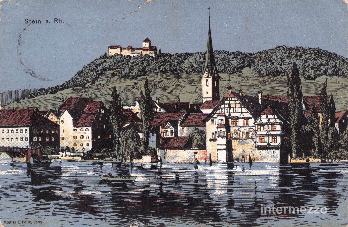 Ansichtskarten: Stein am Rhein // 1913 – Gebraucht aus Basel von intermezzo12